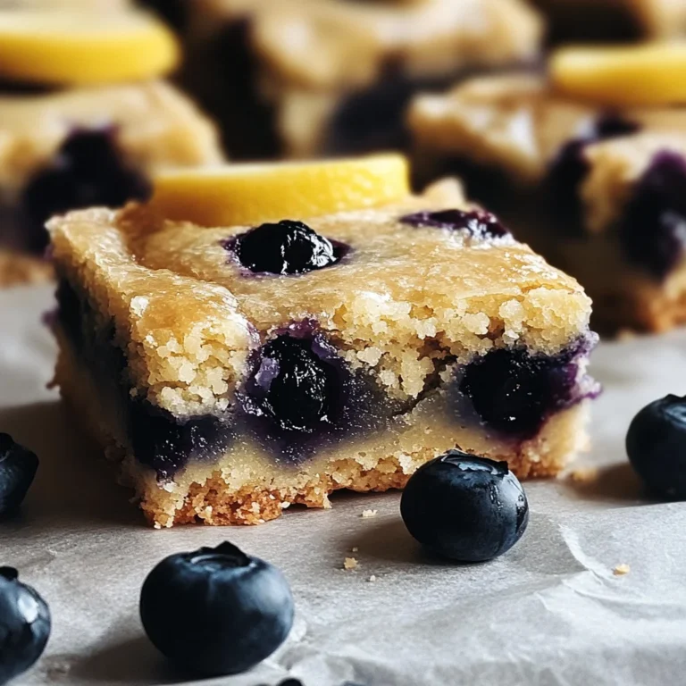 Blueberry Lemon Blondies