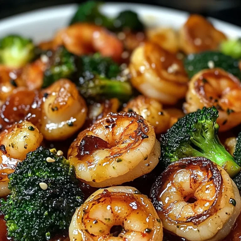 Honey Garlic Shrimp Roasted Broccoli