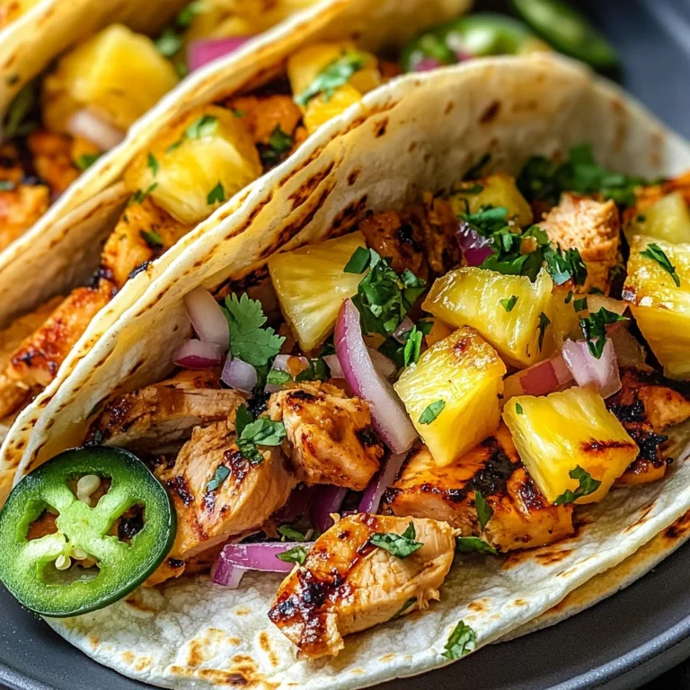 Pineapple Chicken Tacos