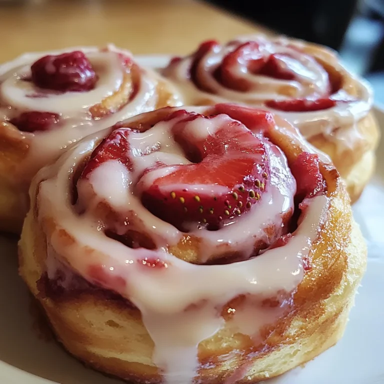 Strawberry Cheesecake Cinnabon Rolls