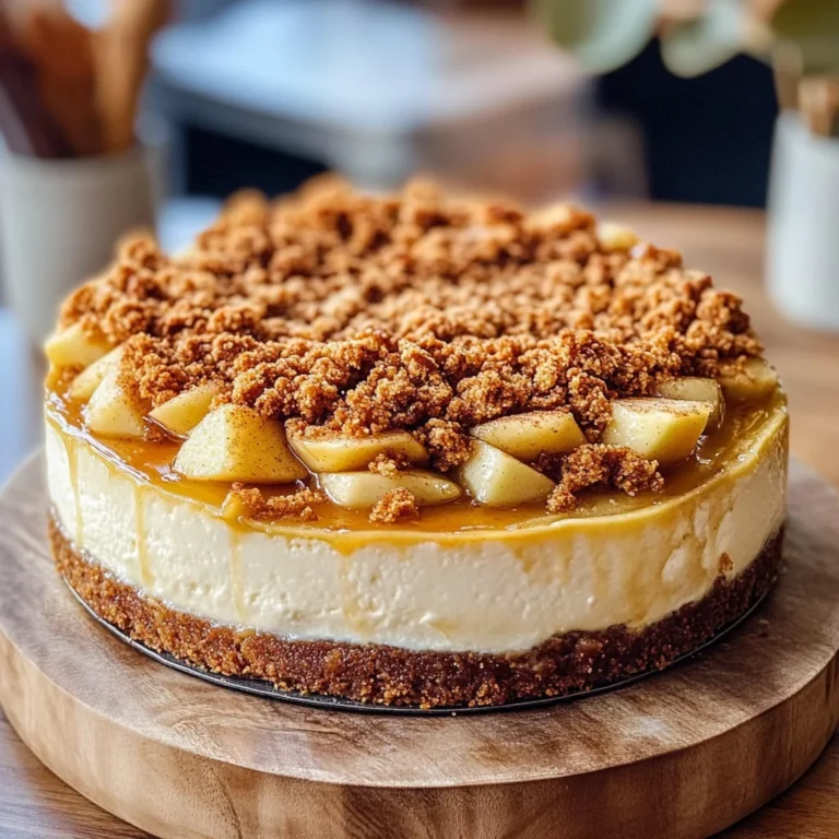 Apple Crisp Cheesecake Recipe