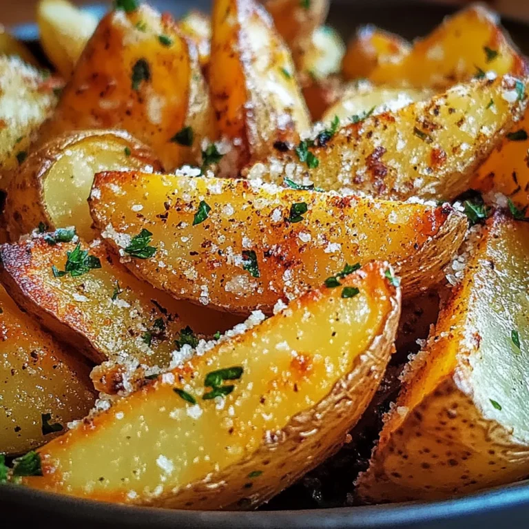 Baked Garlic Parmesan Potato Wedges