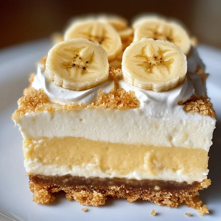 Banana Pudding Cheesecake Bars Recipe: A Must-Try Delight!
