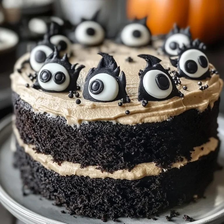 Black Velvet Halloween Cake