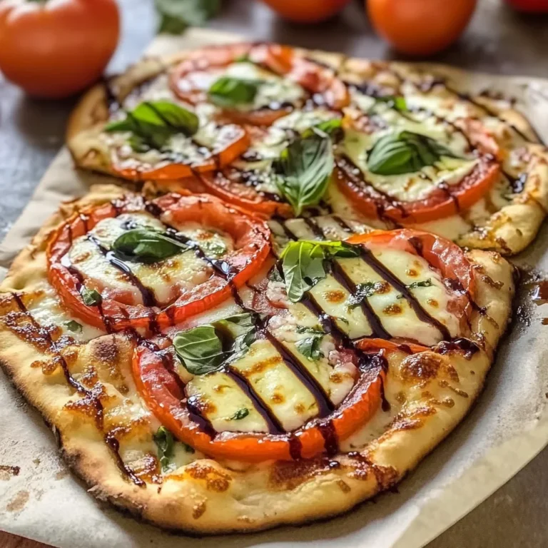 Caprese Naan Pizza