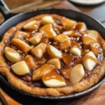 Caramel Apple Cookie Skillet