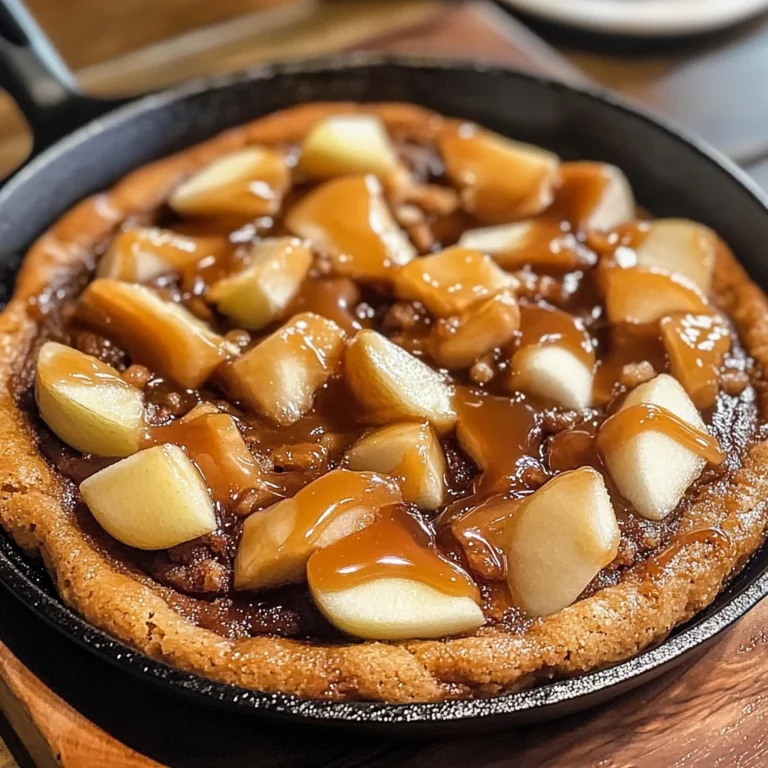 Caramel Apple Cookie Skillet