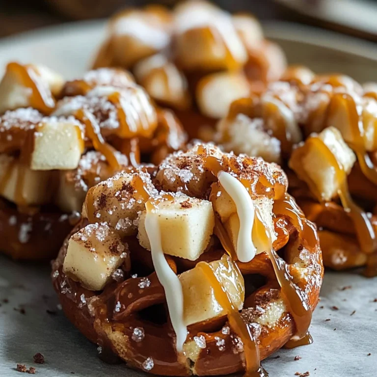 Caramel Apple Pretzel Bites