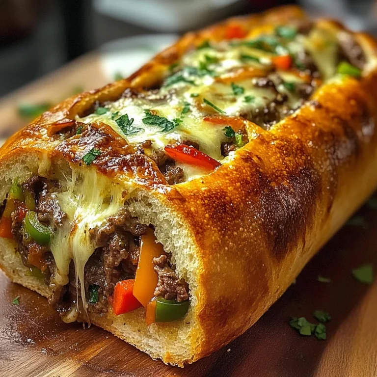 Cheesesteak-Stuffed Garlic Loaf