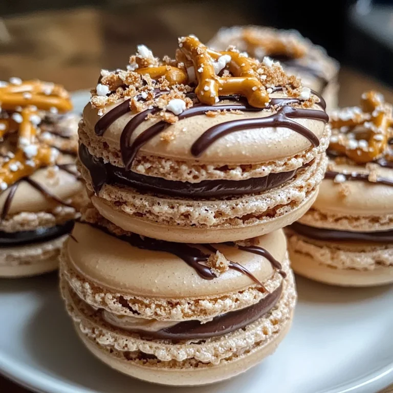 Chocolate Peanut Butter Pretzel Macarons Are Irresistible!