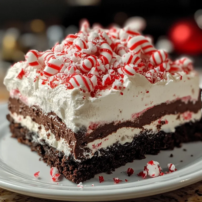 Chocolate Peppermint Lasagna