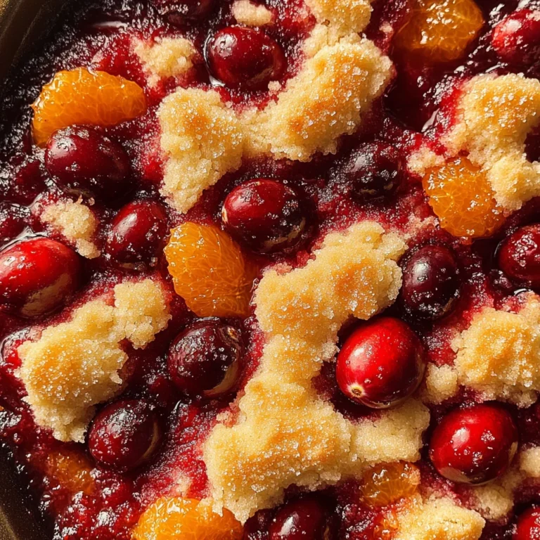 Cranberry Strawberry Cobbler with Orange Sugar Cookie Topping