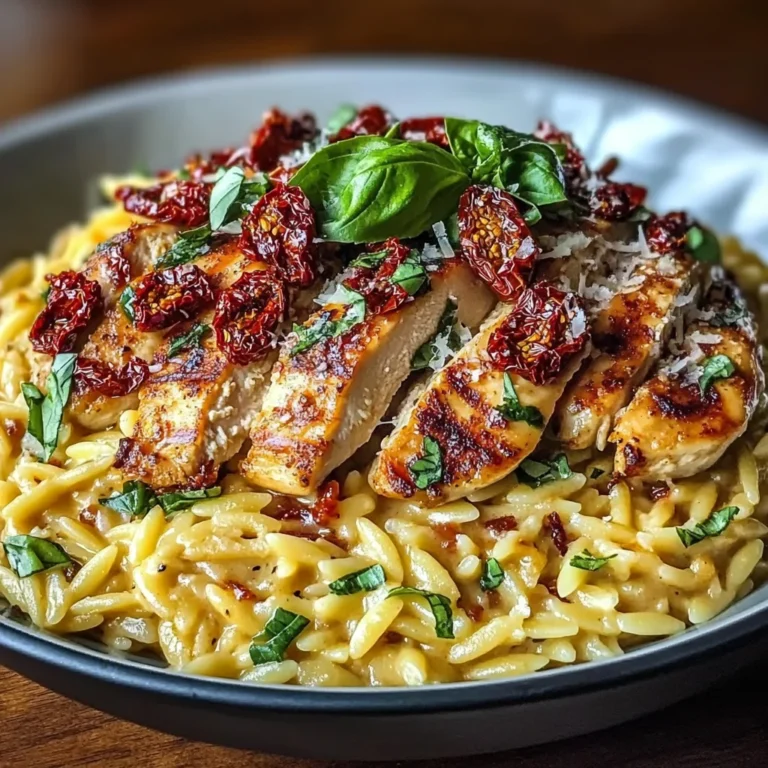 Creamy Sun-Dried Tomato Chicken Orzo