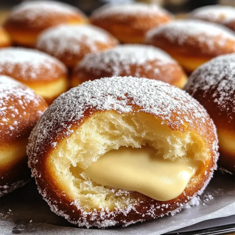 Easy Italian Brioche Donuts with Creamy Filling Recipe
