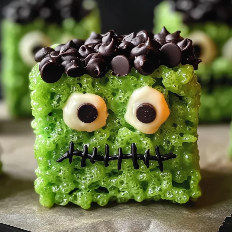 Frankenstein Rice Krispie Treats