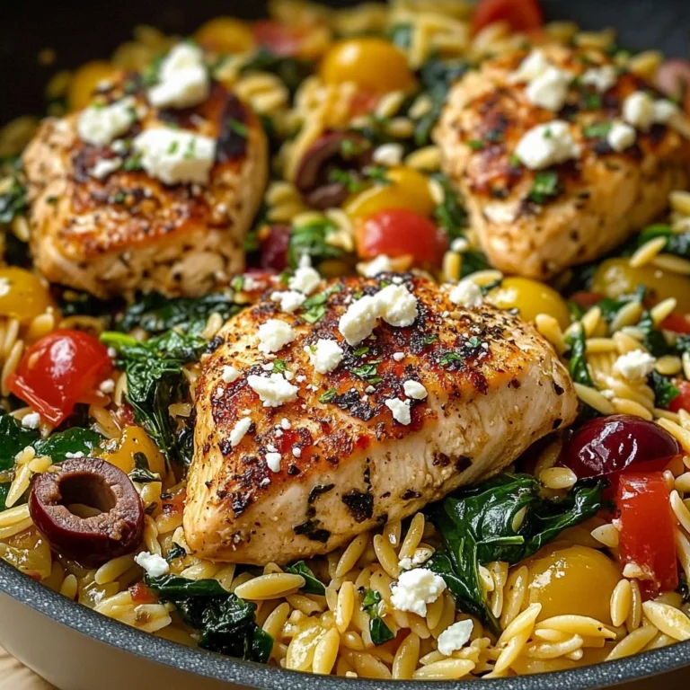 Greek Chicken Skillet Orzo: A Delicious One-Pan Recipe