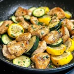 Healthy Chicken Breast with Zucchini and Squash