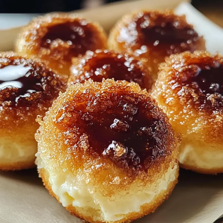 Heavenly Crème Brûlée Donut Holes