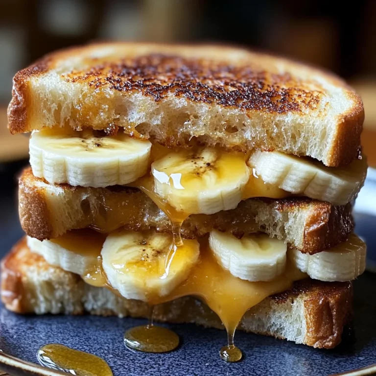 Honey Banana Grilled Cheese Sandwich