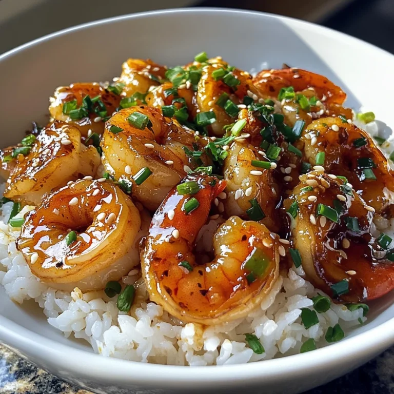 Honey Garlic Shrimp with Rice