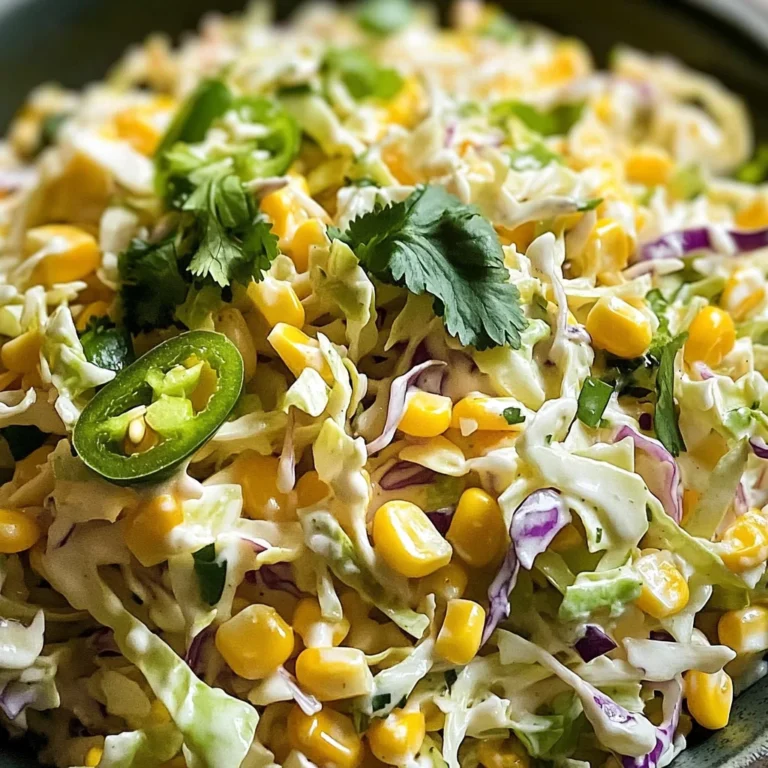 Jalapeno Corn Coleslaw