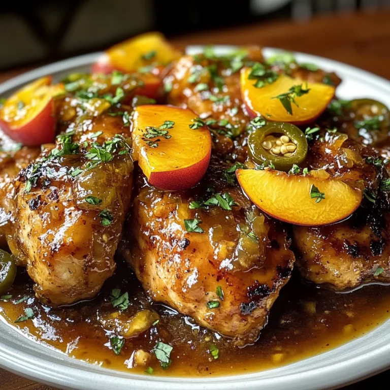 Jalapeño Peach Chicken with Sweet Heat