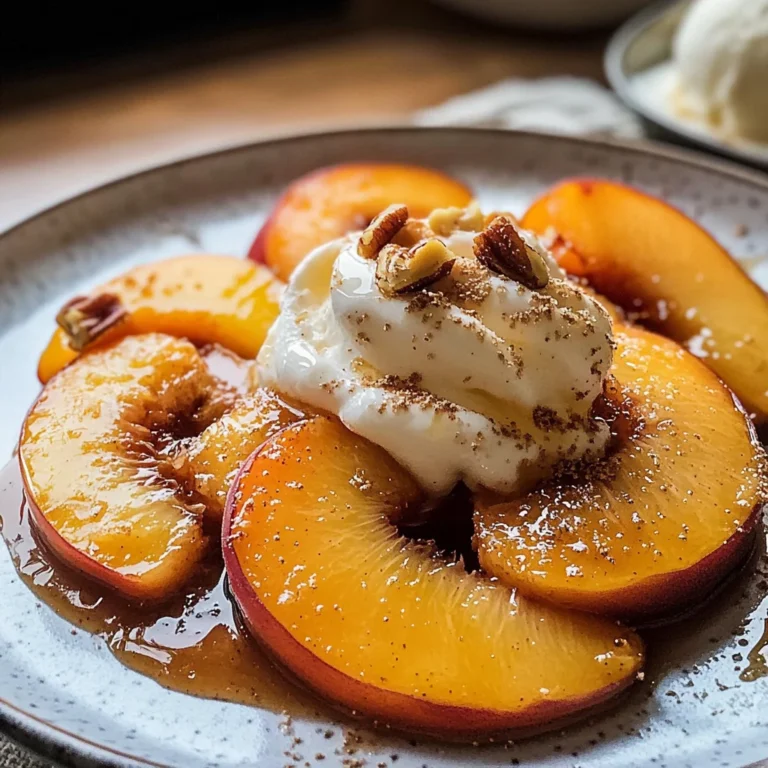 Pan Fried Peaches