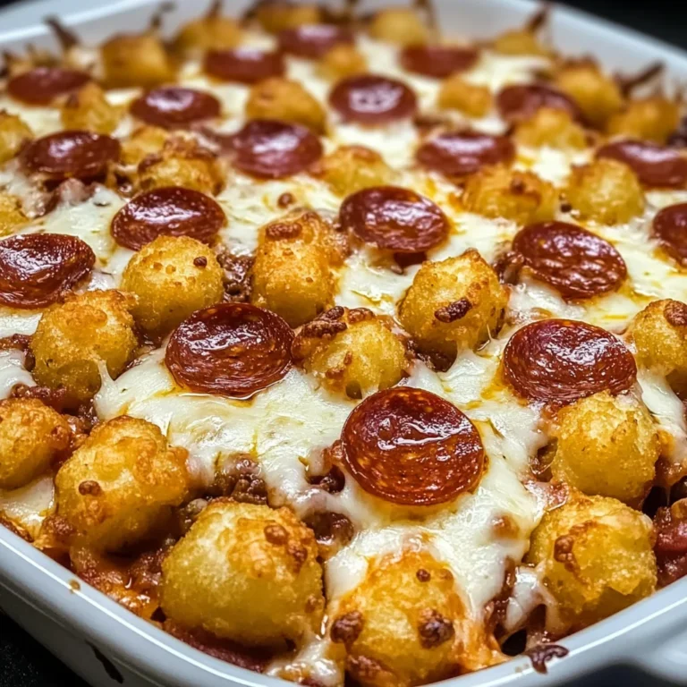 Pizza Tater Tot Casserole