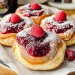 Raspberry Cheesecake Brioche Buns