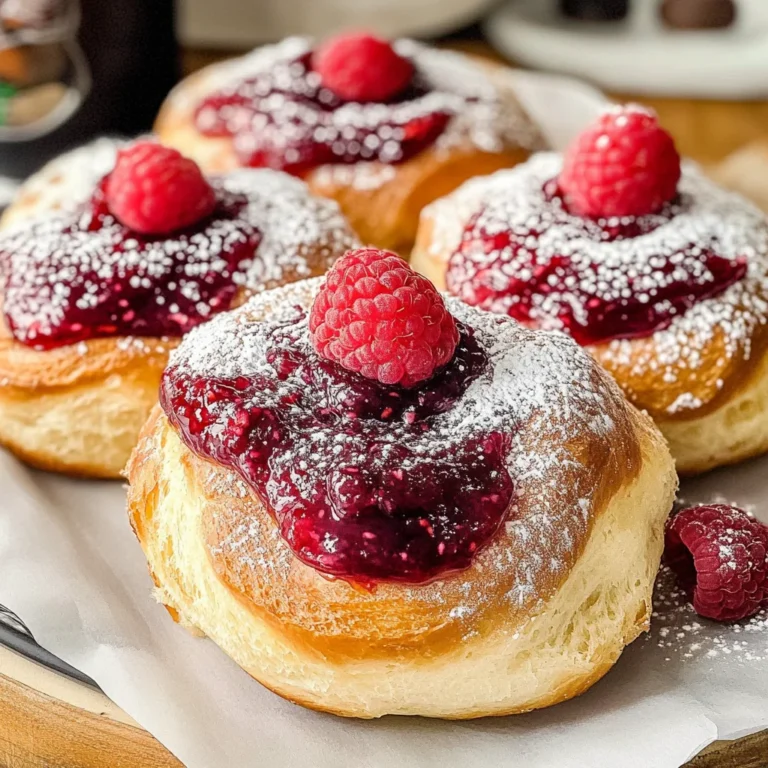 Raspberry Cheesecake Brioche Buns