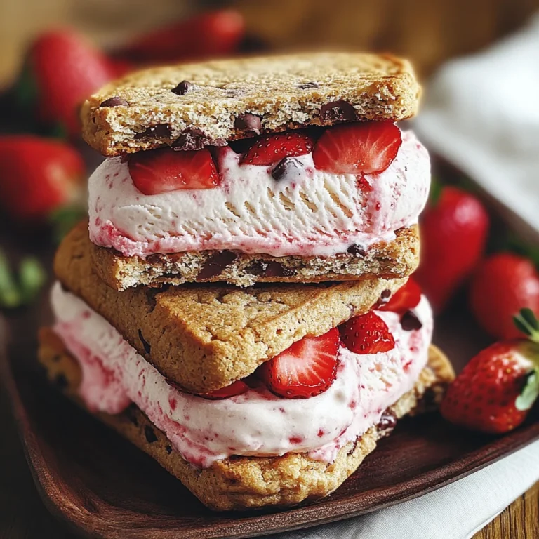 Strawberry Ice Cream Sandwiches