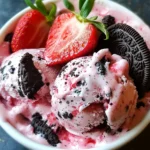 Strawberry Oreo Ice Cream