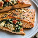 Stuffed Salmon With Spinach & Feta (30 minutes!)