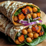 Sweet Potato Chickpea Protein Wrap