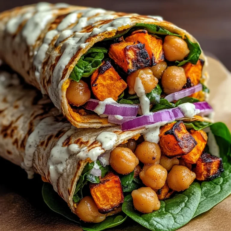 Sweet Potato Chickpea Protein Wrap