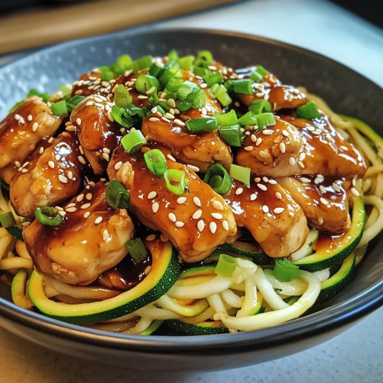 Teriyaki Chicken Zucchini Bowls