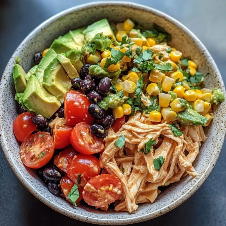 Zesty Southwest Chicken Salad Bowl: A Flavor-Packed Meal
