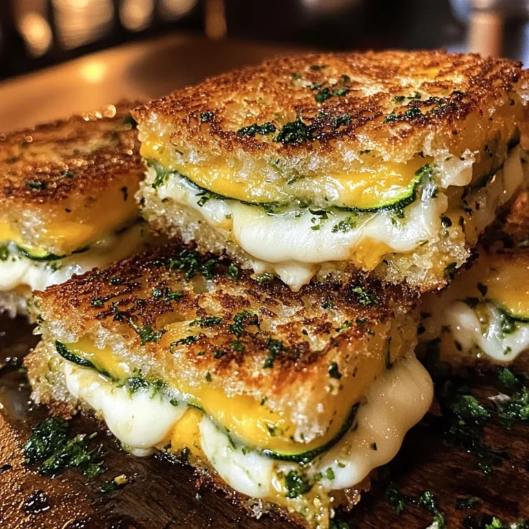 Zucchini Crust Grilled Cheese Squares