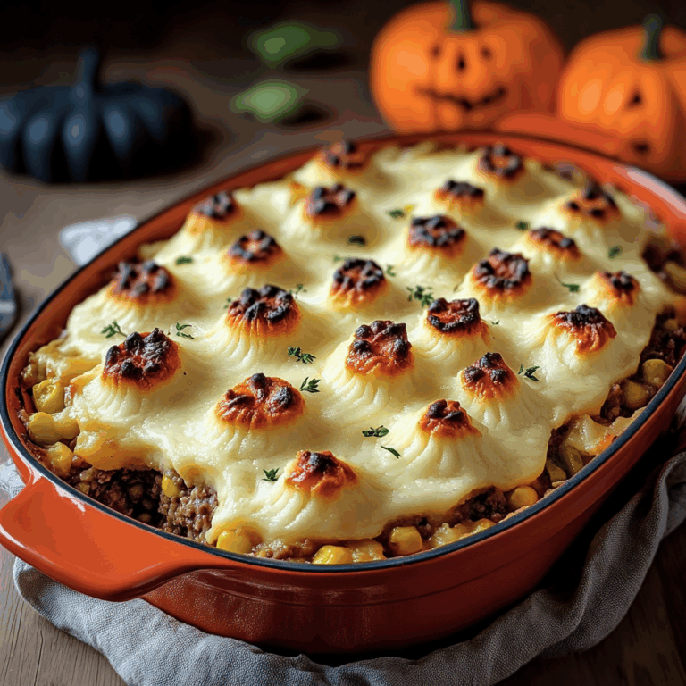 Spooky Shepherd’s Pie