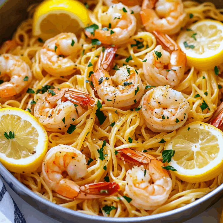 One-Pan Lemon Garlic Shrimp Pasta