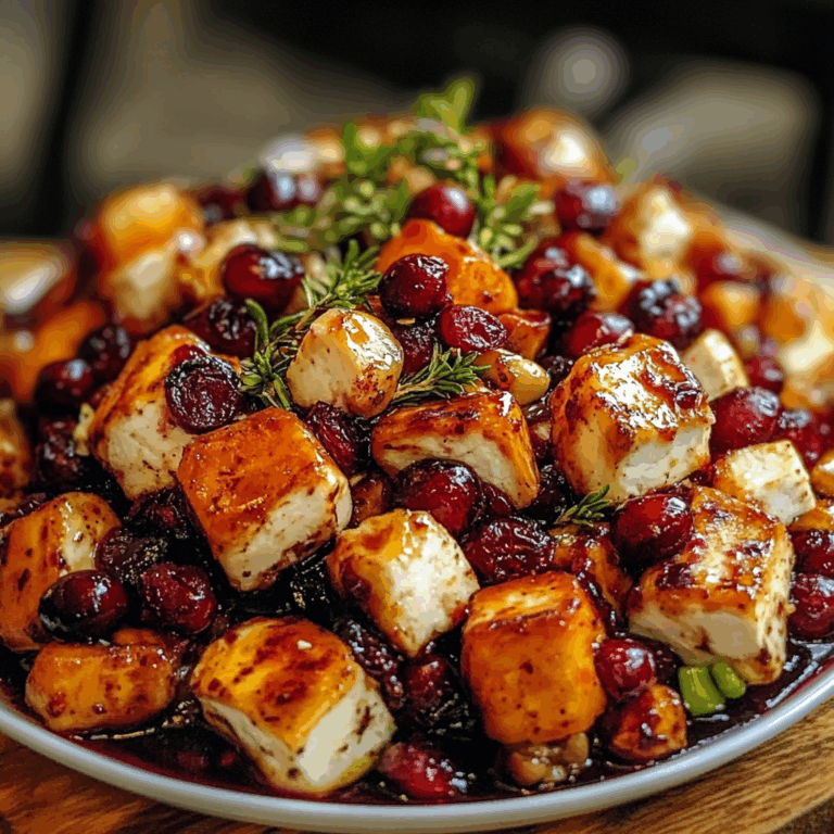 Cranberry-Glazed Roasted Butternut Squash, Brussels Sprouts, and Sweet Potato Salad