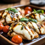 Balsamic Baked Chicken Breast with Mozzarella Cheese Recipe