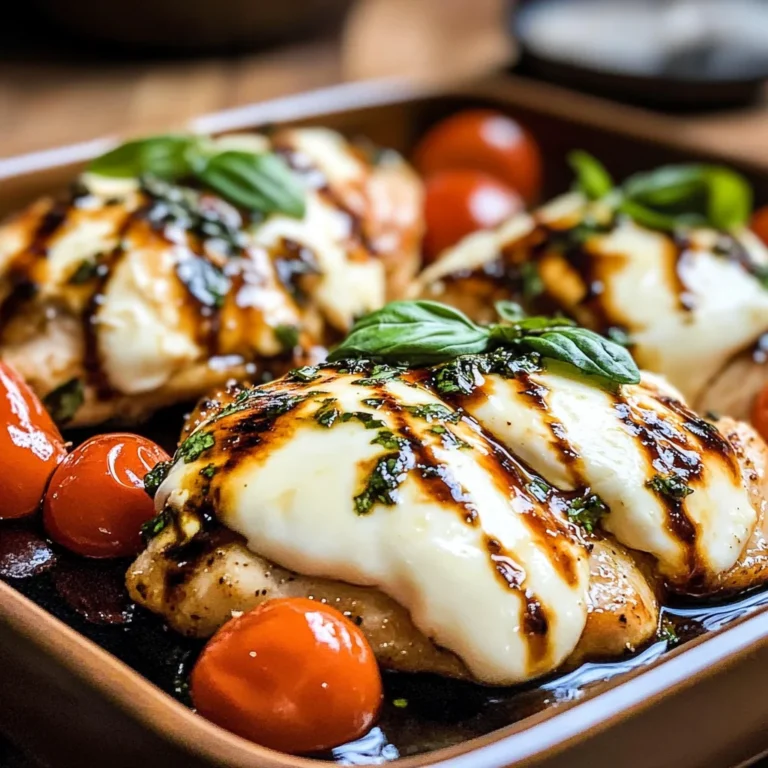 Balsamic Baked Chicken Breast with Mozzarella Cheese Recipe