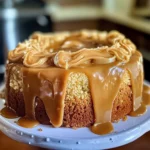 Buttermilk Sour Cream Pound Cake with Southern Caramel Icing
