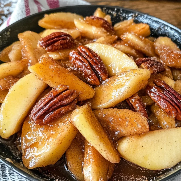 Cinnamon Southern Fried Apples with Pecans