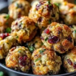 Cranberry & Turkey Stuffing Balls
