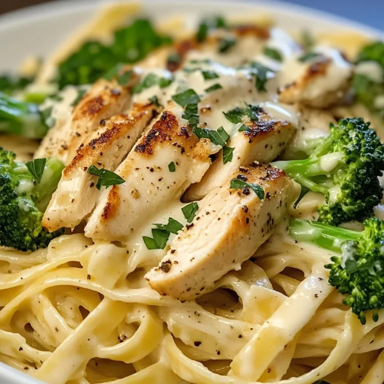 Creamy Chicken Alfredo with Broccoli