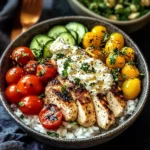 Creamy Chicken Bowls with Feta Sauce