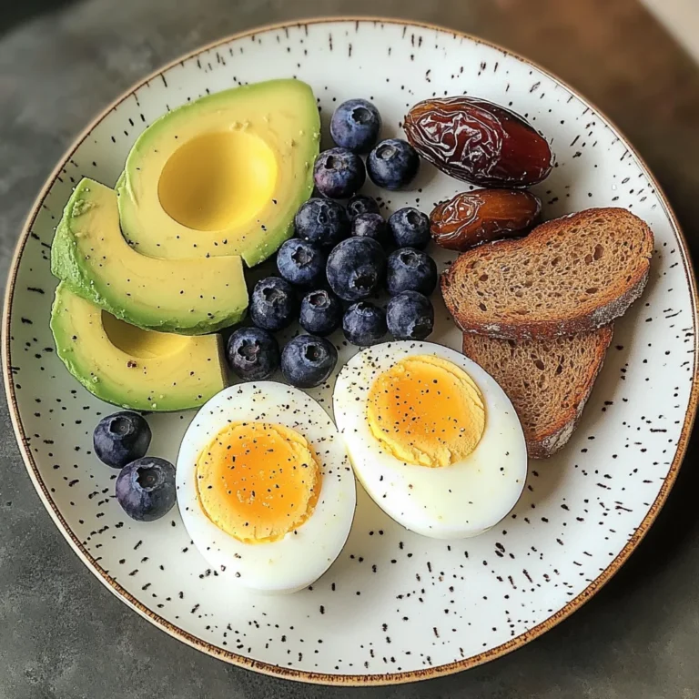 Creamy Soft-Boiled Egg Breakfast Plate