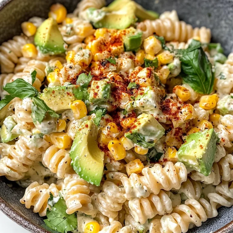 Creamy Street Corn Pasta Salad